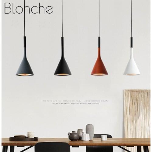 Modern Pendant Lights Kitchen Fixtures for Dining Room Restaurant Bedroom Bar Home Lighting Decor Nordic Aluminum Hanging Lamp