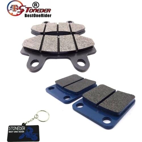 STONEDER Front & Rear Brake Caliper Pads Shoes For 50cc 90 110 125 140 150 160cc Chinese Pit Dirt Trail Motor Bike Motorcycle