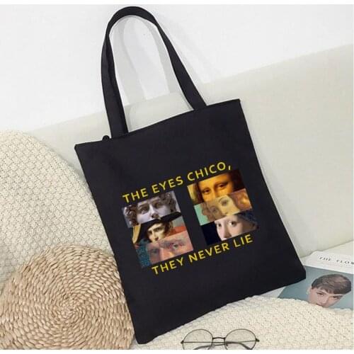 The Eyes Chico Van Gogh Fun Art Canvas Letter Print Large Capacity Fashion New Harajuku Female Ulzzang Ins Shoulder Bags