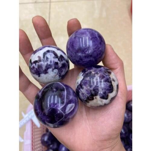 1pc Natural dreamy amethyst ball quartz crystal sphere reiki healing 40-45MM
