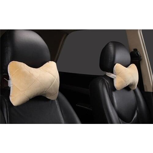 2PCS Car Seat Head Neck Pillow Velvet Neck Headrest Car Cover Pillow Seat Headrest Universal Car Accessories for Audi A4 q7 A1