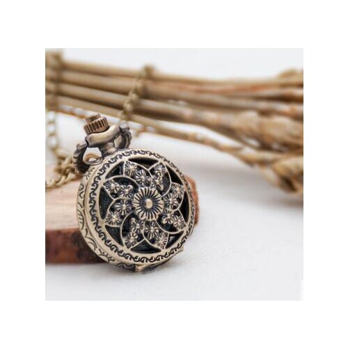20pcs/lot Victorian Style Flower Pocket Watch Necklace- Flower WE193, Dia 2.7cm