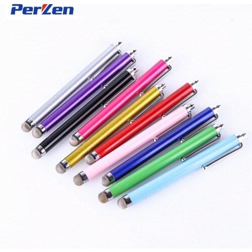 3000pcs/lot Colorful Universal Capacitive Cloth Stylus Touch Handwriting Pen for iPhone 5s 6s plus for iPad Mobile phone