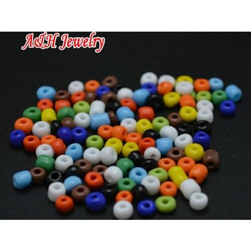 3x4mm Green Blue Yellow Pink Mixed Color Ceramic Beads Fit For Tassel and Jewelry Making Spacer Beads 5000 Beads/lot