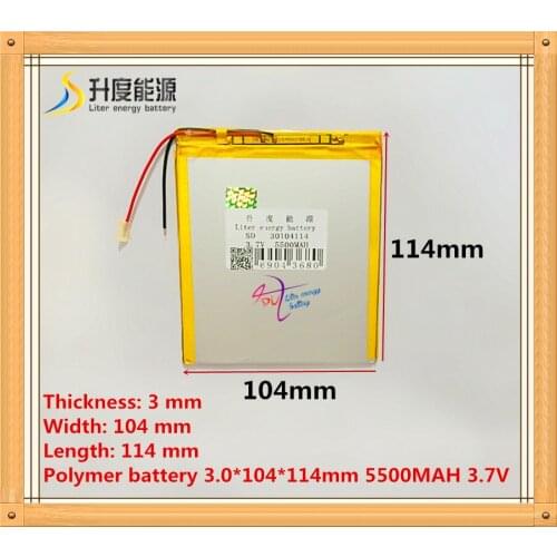 The tablet battery 3.7V 5500mAH 30104114 Polymer lithium ion / Li-ion battery for tablet pc