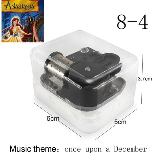 Acrylic wind up mechanical once upon a December anime movie Anastasia music theme Music Box souvenir kids boys girls toy Gift