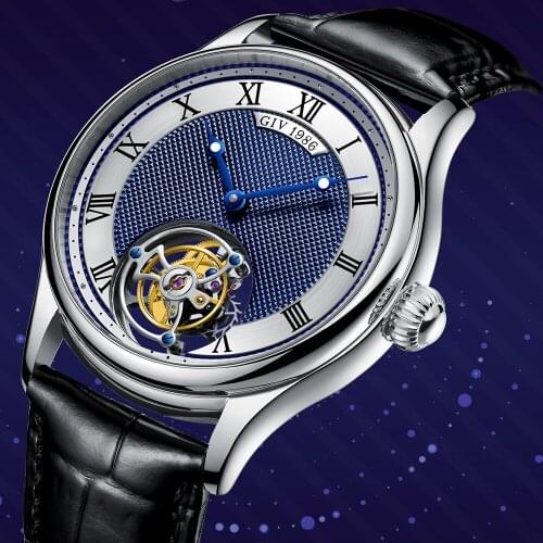 Mens Mechanical Tourbillon Sapphire Watches Mens 2020 Hand Winding Tourbillon Skeleton Movement Fashion Luxury Men Watches