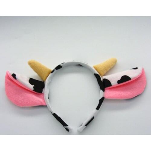 Kids Boy Girl Adult Children Milk Dairy Cattle Cow Animal Headband Cosplay Costume Party Favors Halloween Christmas Gift