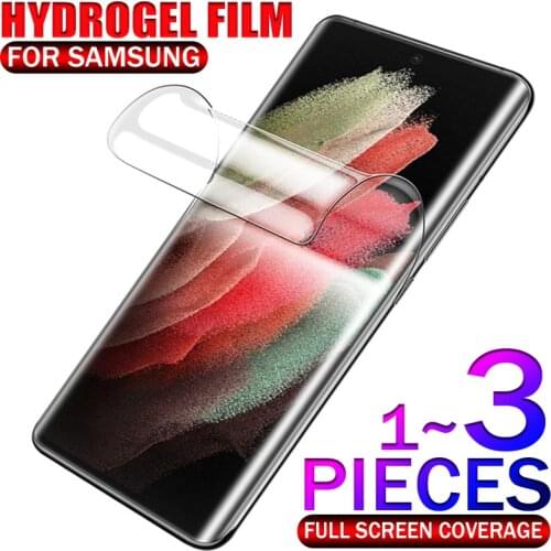 Hydrogel Film For Samsung Galaxy S20 Plus Ultra S21 Screen Protector For Note 20 Ultra 10 8 9 S10 Plus S10 E 20Ultra Not Glass