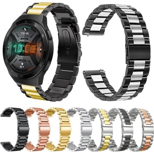 GT2e Wrist Band Stainless Steel Watchband For HUAWEI WATCH GT 2e 46mm Classic metal strap Bracelet Smartwatch accessories
