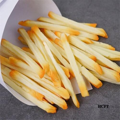 French fries simulation food bakery dessert hotel cafe bar pastry baking cake house store shop decoration fake potato chips