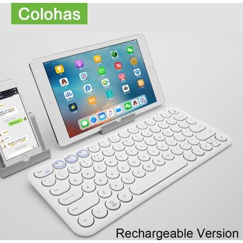 Rechargeable Wireless Bluetooth Keyboard For iPhone Tablet Laptop PC Gamer Silent Gaming Computer Keyboard iPad Keyboard