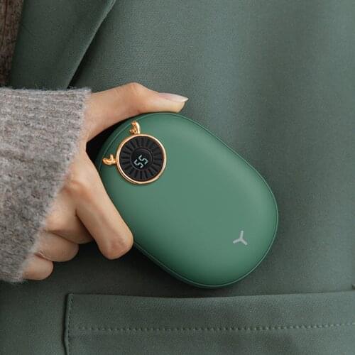 Compact Hand Warmer Electric Elk Power Bank Large Capacity 2 Modes Double-Side Heating Gift Friends Kids