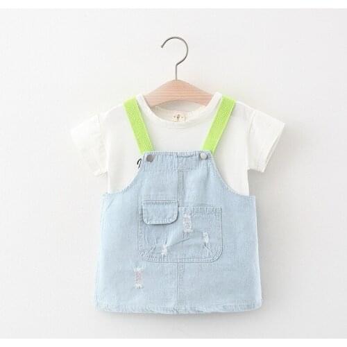 4 Sets/Lot) 2021 New Arrival Girls Summer Clothing Set 040303