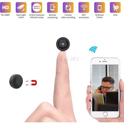 Wifi Mini Camera 1080P HD Video Gizli Kamera CCTV IP Cam Remote Night Vision Motion Sensor Magnetic Body Microcamera Camcorder