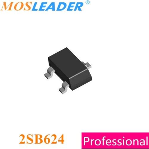 Mosleader 2SB624 SOT23 3000PCS B624 PNP 25V 0.7A Made in China Good quality