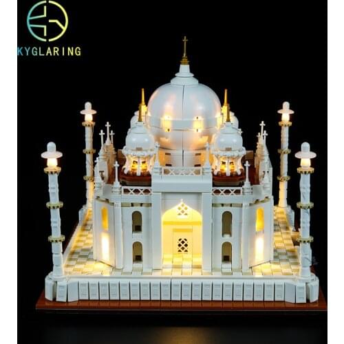 Kyglaring Led Lighting Set DIY Toys for Architecture 21056 Taj Mahal Building Blocks