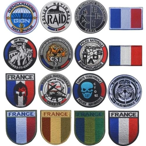 Gendarmerie Nationale GlGN French Police Special Forces Velcros Patches FRANKREICH France SWAT GIPN RAID POLIZEI BRI Patch badge