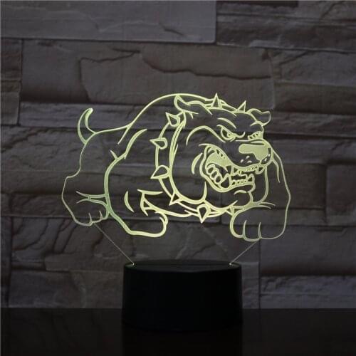 Night Light Toy LED Desk Lamp Cute Dog Acrylic Nightlights Bedroom Desk Neon Lamp Party Holiday Home Decor Xmas Gift