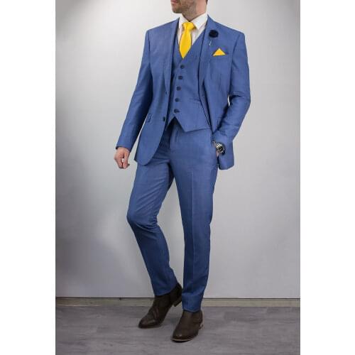 Latest Coat Pant Designs Men Suits Blue Black Tuxedo Dinner Suit Tailored Fit best man suit for wedding Business 3 piece Pop 6co