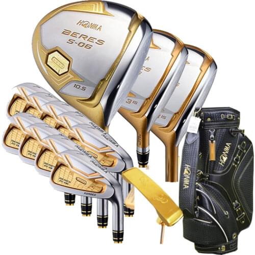 New Golf club HONMA S-06 4 star Golf complete clubs Driver+fairway wood+irons+putter graphite shaft cover freeshipping