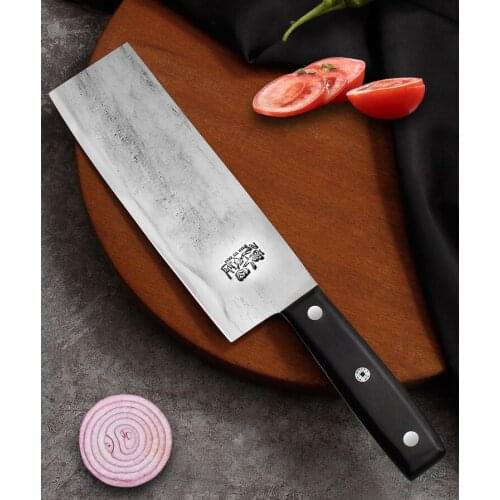 Hand forged duck knife roast duck knife chef special blade leather knife slicing knife chef special knife Tang Knife 5CR15MOV