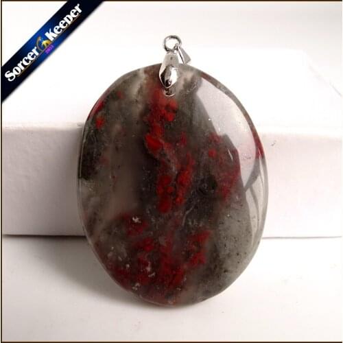 Collares New Pendant Necklace Natural Crystal Stone Bloodstone Beads Agates Necklace & Pendants Fashion Bijoux Women YS824