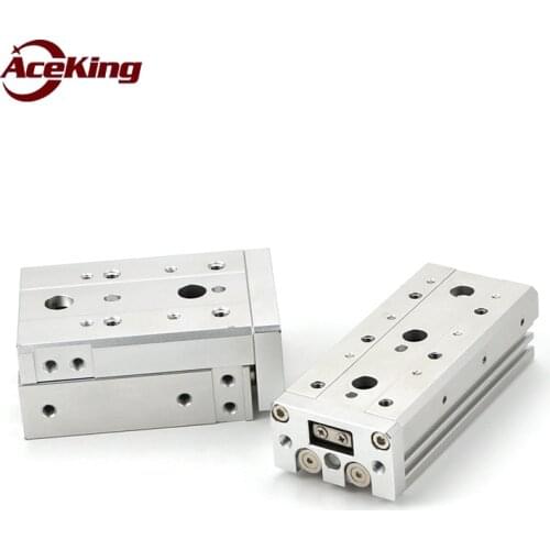 Pneumatic guide linear precision biaxial sliding table cylinder HLS/MXS6 8/10/12-10/20/30/40/50/75/100 / annex as A BS B MXS