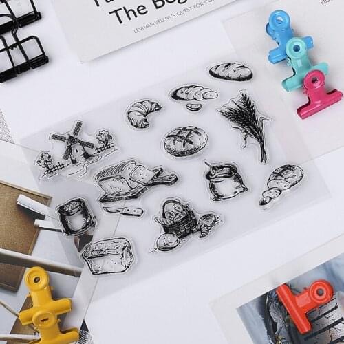Bread Transparent Clear Silicone Stamp For DIY Scrapbooking Photo Album Decor
