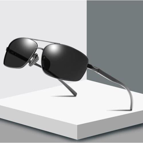 LUOMON Ultra Lightweight Rectangular Polarized Sunglasses UV400 Protection LM2458