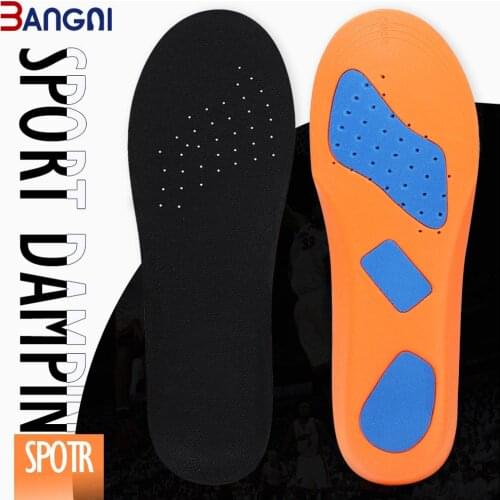 BANGNI Sports Inosles Soft EVA Shock Absorb Shoes Pad Running Sole Heel Cushion Plantar Fasciitis Feet Inserts for Women Men