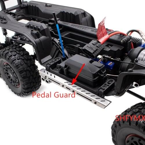 Rc Car Chassis Pedal Steel Guard Bar For 1/10 Rc Crawler Car TRAXXAS-TRX6 6X6 TRX-6 Frame
