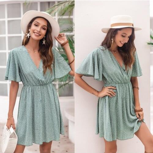 Womens Dress Holiday Storm Point V-neck Dress Maternity Dresses Dress Women Elegant