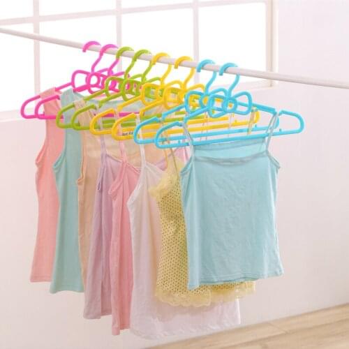 10pcs/lot adult plastic hangers for clothes rack ellipse bowknot slip-resistant hanger