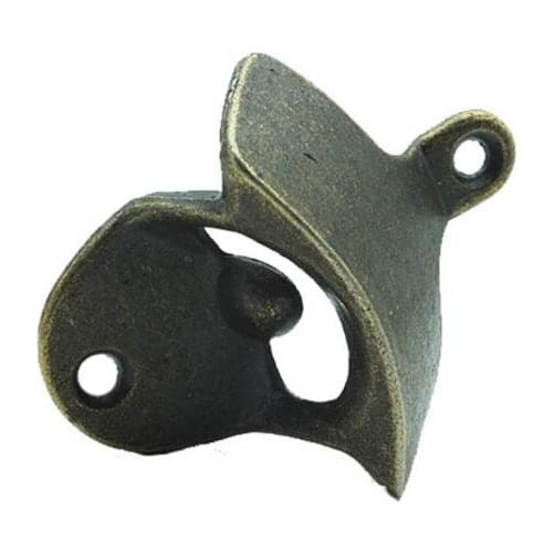 100pcs/lot Bronze Chrome Color VINTAGE ALLOY WALL MOUNTED BEER BOTTLE OPENER ANTIQUE OLD STYLE Solid Bottle with Fixing Screws