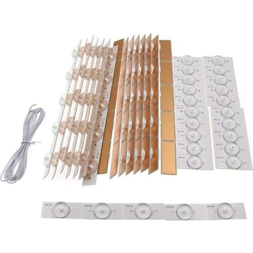 100PCS 3V SMD Lamp Beads with 2M Wire Led Light Strip Parts Accessories