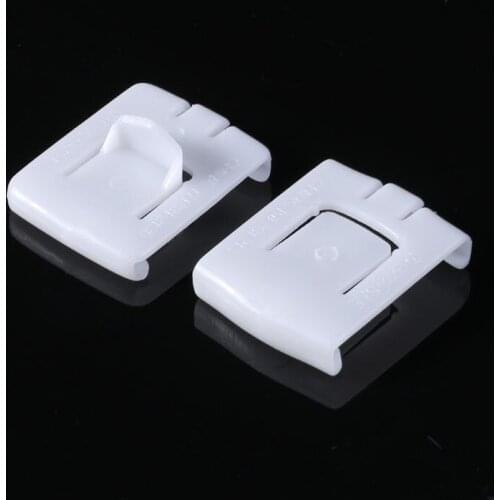 2 Set 6 Piece Suit Seat Buckle Clip Runner Guide For V.W. GOLF MK1 MK2 MK3 CORRADO SCIROCCO White Plastic