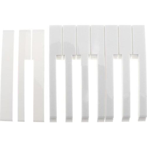 52pcs Piano Accessories Piano Keytop Repair Parts with White Color for Piano