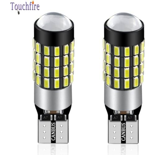 2PCS Auto LED T10 W5W 194 Canbus Car Interior Bulb 3014LED-54SMD Reading License Plate Light 12-24V For Truck Wholesale White