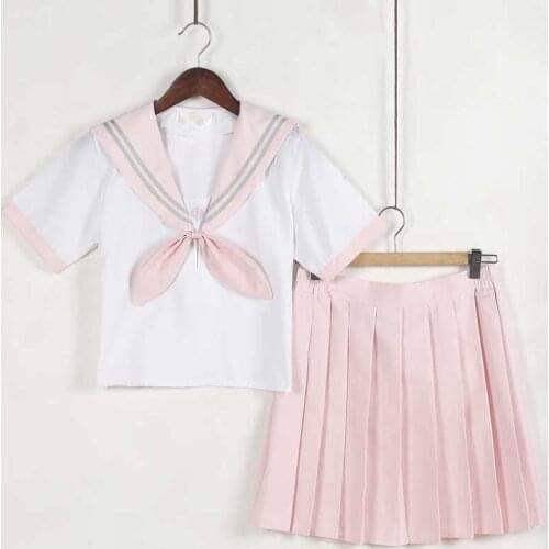 Japanese navy Feng Shui suit suit female college wind short-sleeved Japanese uniforms JK uniforms cute student clothes