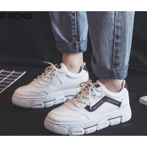 IF IFOND Fashion Summer White Women Sneakers Casual Lace-up Slip On Female Platform Flats Shoes Ladies Vulcanize Shoes Mujer