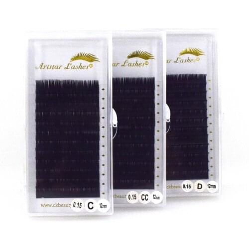 False Eyebrows 12ows C Cc D Ddcurl Natural Long Single Eyelash Extension Easily Separated