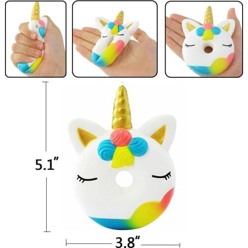 HaveFun Cute Unicorn Donut Squishy Cake Bread Squishies Cream Scented Slow Rising Squeeze Toy Children Gift dropshipping