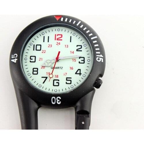 Mineral tempered glass mirror luminous function casual fashion carabiner watch