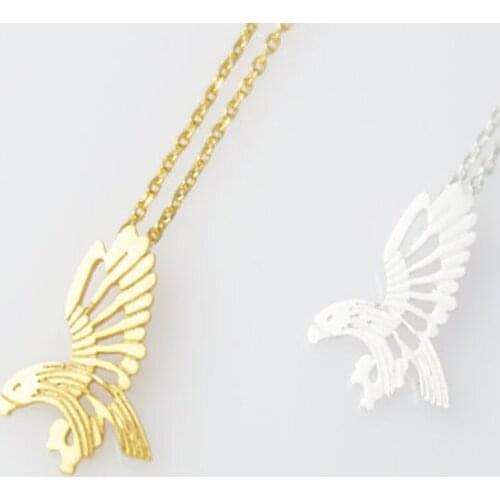 30PCS/lot Fashion necklace Spread your wings and the eagle necklaces for women and color