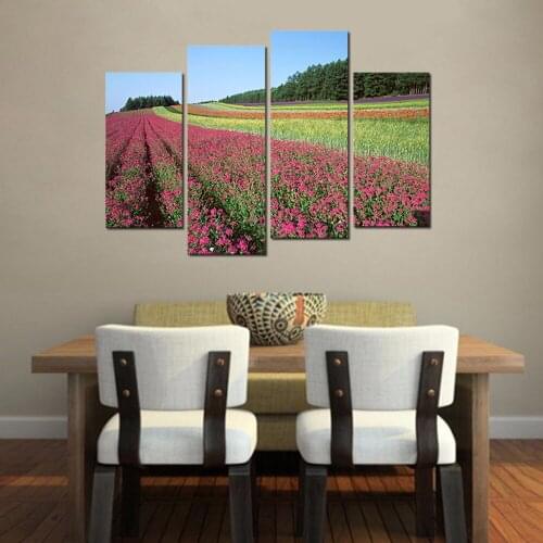 Modular Pictures The Colorful Flowers Modern Spray Painting Artwork-Abstract Landscape HD Canvas Print Wall Decoration Printings
