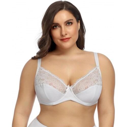 Underwear Women Bra Women Lingerie Plus Size Bras E Cup Lace Floral Women Unlined Non Padding Bra Underwear Adjustable Plus Size