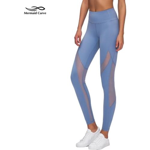 Mermaid Curve High-waist Mesmerize Cspri Yoga Leggings Breathable Mesh Detail Women Tights Yoga Pants Pilates Workout Leggings