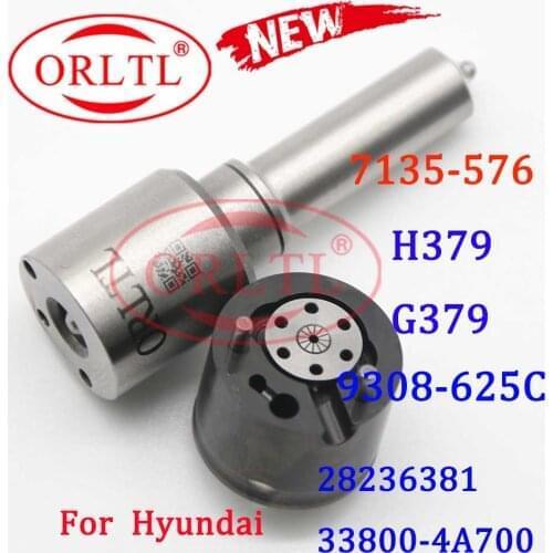 ORLTL H379 33800-4A700 Fuel Injector Repair Kits 7135-576 Nozzle G379 L379PBD and Valve 9308-625C for Hyundai 28236381 Euro 5