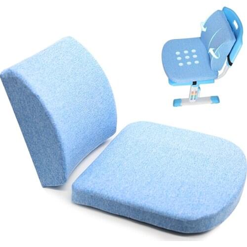 Memory Foam Coccyx Seat Cushion Back Lumbar Cushion Set for Student Chair Office Chair Car Seat Tailbone Pain Relief